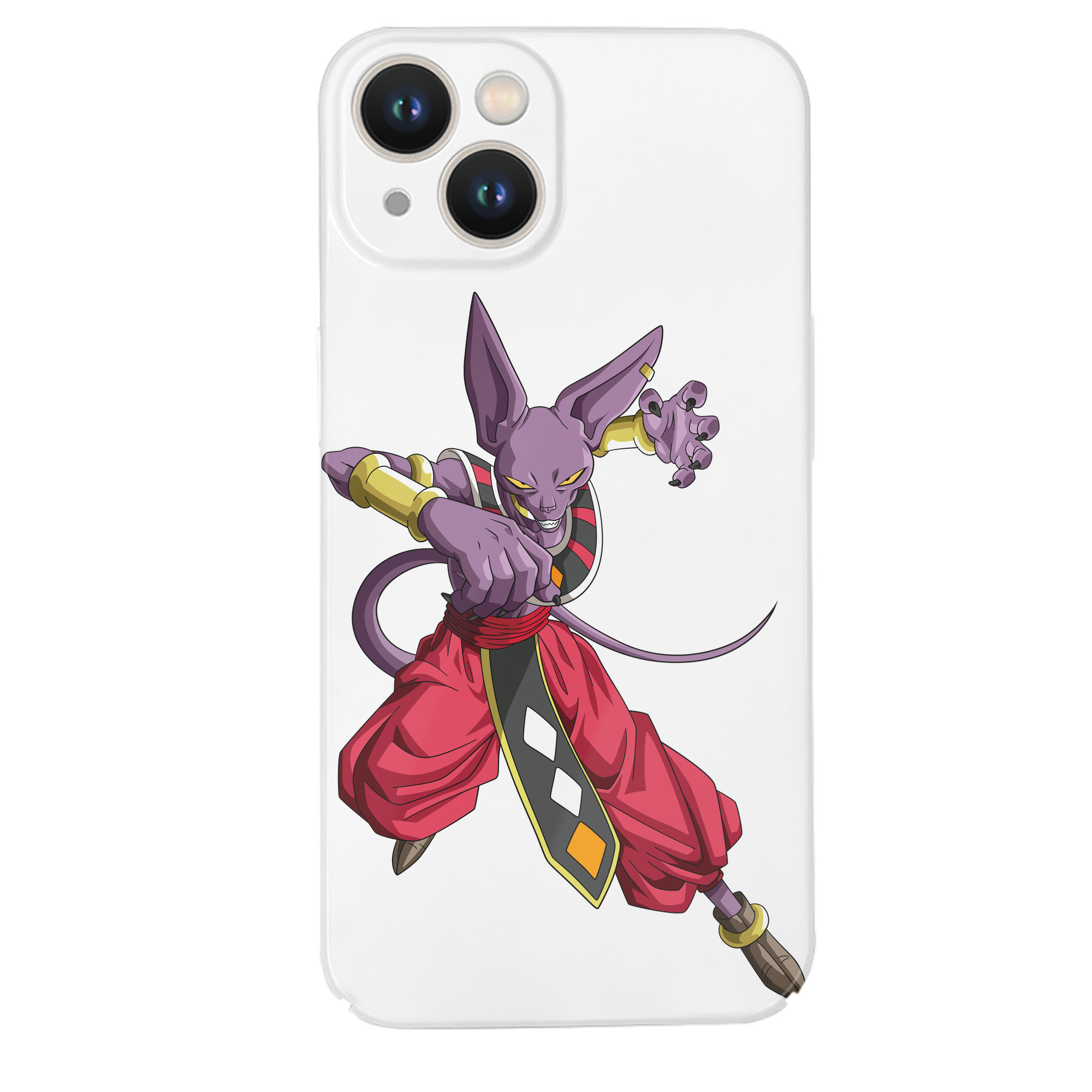 （画像用） ドラゴンボール ビルス 破壊神ビルス DRAGON BALL Beerus Birusu 【iPhone 14シリーズ対応】ハードケース